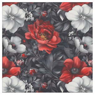 Tecido Dark Moody Floral
