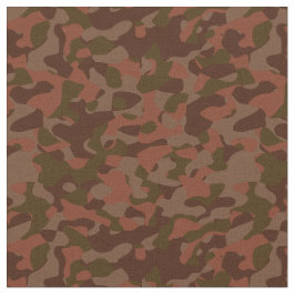 Tecido Dark red, Salmon and Olive camo abstract