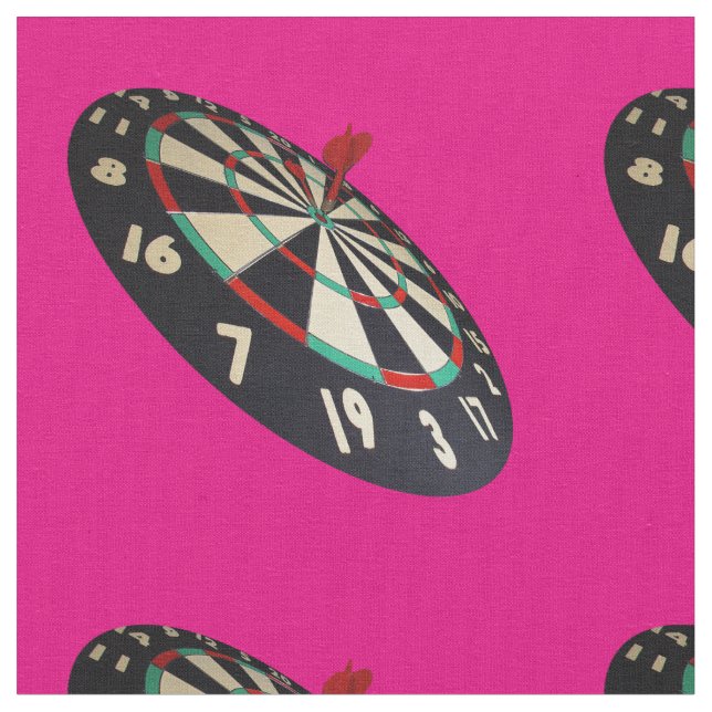 Tecido Dart Em Um Olho De Touro Em Um Quadro De Dartboard (Detalhe)