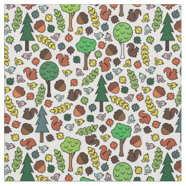 Tecido das criaturas da floresta