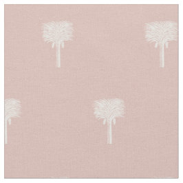 Tecido Data tropical moderna Palm Rosa Dourado