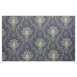 tecido de abacaxi francês Marinho azul Barroco