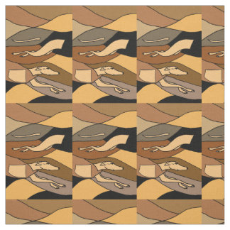 Tecido de Abstrato de Arte de Cachorro Greyhound R