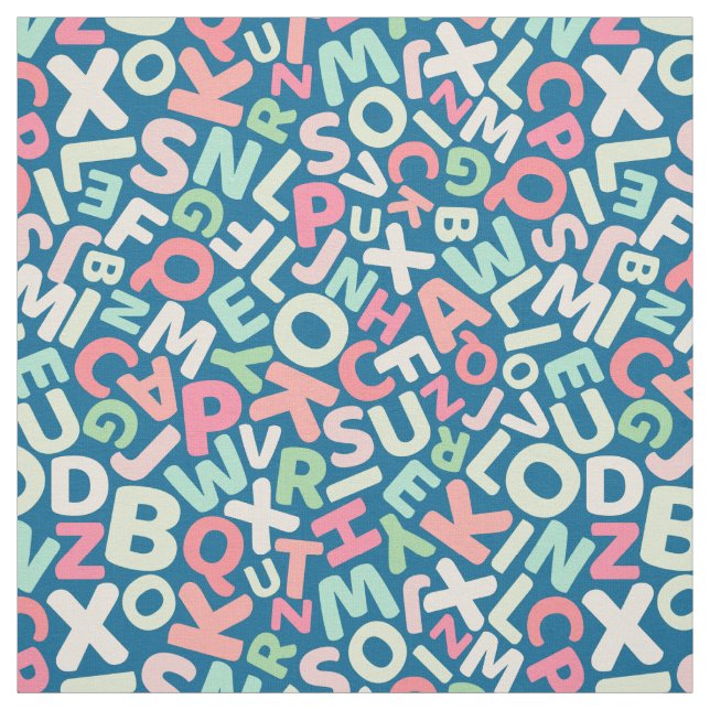 tecido de alfabeto de crianças divertidas pelo pát (Modelo)