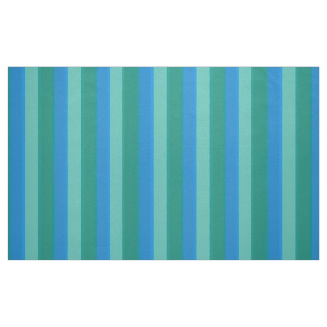 Tecido de algodão atômico das listras da cerceta e (Fat Quarter)