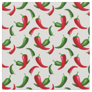 tecido de algodão de cozinha padrão Chili Pepper