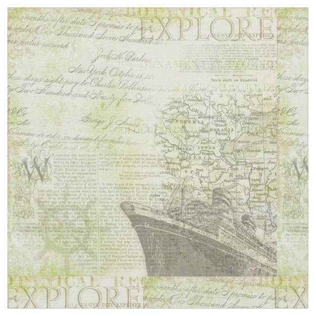 Tecido de Algodão de Navio Antiquado (Detalhe)