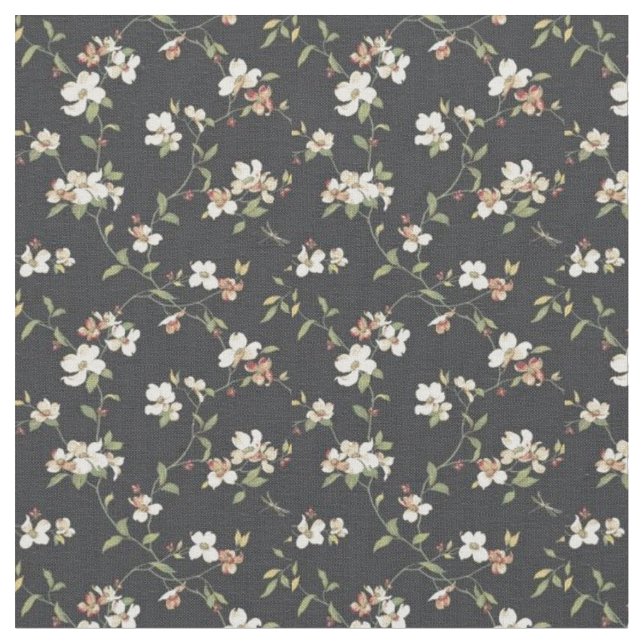 Tecido de algodão de padrão floral (Detalhe)