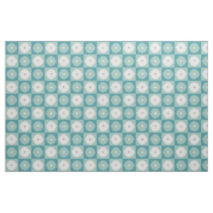 Tecido de algodão geométrico moderno das flores 