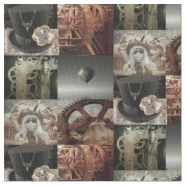 Tecido de Algodão Impresso Steampunk