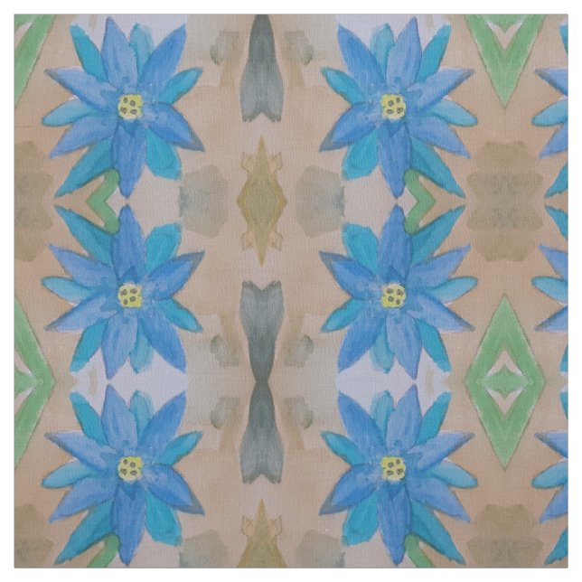 Tecido de Algodão Pima Azul (Modelo)