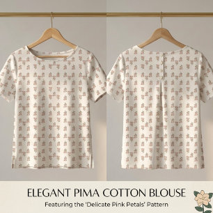 Tecido de Algodão Pima Bege Floral Vintage Repetiç