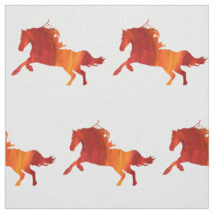 Tecido de Algodão Pima Personalizado Cavalos