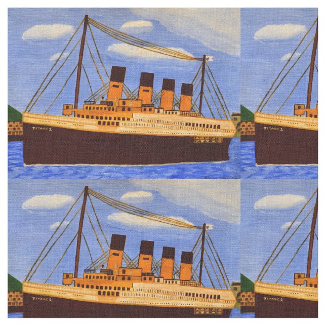 Tecido de algodão Titanic (Detalhe)