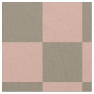 Tecido de Algodão Xadrez Neutro Rosa Corado