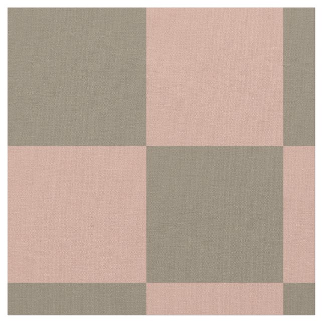 Tecido de Algodão Xadrez Neutro Rosa Corado (Detalhe)
