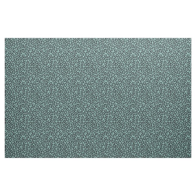 Tecido de Aqua com Peles de Leopardo (Jarda)
