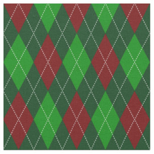 Tecido de Argyle do Natal