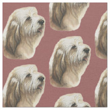 Tecido de Arte de Cão Petite Basset Griffon