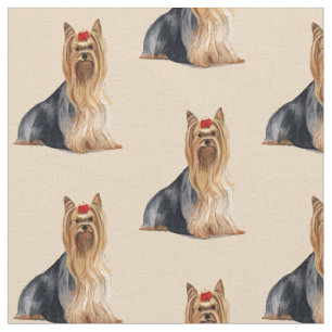 Tecido de Arte de Terrier Dog Yorkshire