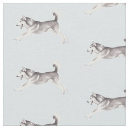Tecido de Arte do Cão Malamute do Alasca