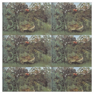Tecido de arte Fome do Leão de Rousseau
