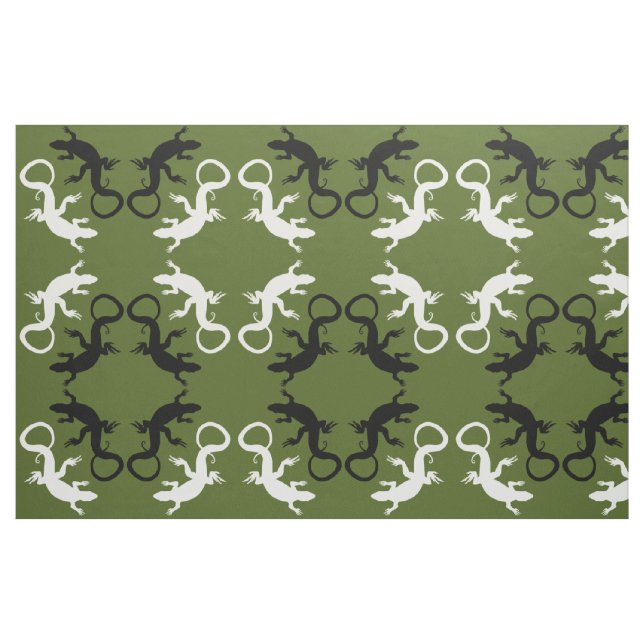 Tecido de Arte Lizard - Tecidos de Padrão do Répti (Fat Quarter)