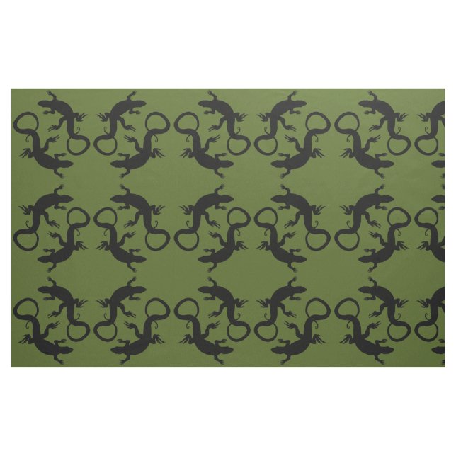 Tecido de Arte Lizard - Tecidos de Padrão do Répti (Fat Quarter)