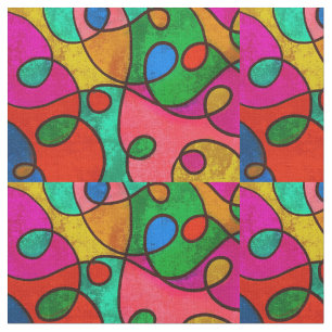 Tecido de Arte Multicolor Africano Tribal