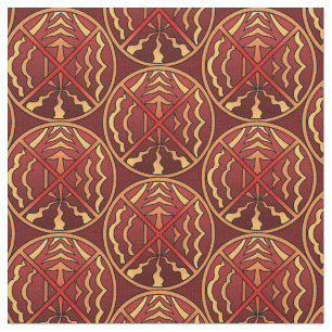 Tecido de Arte Nativo Tecido de Elementos Espiritu