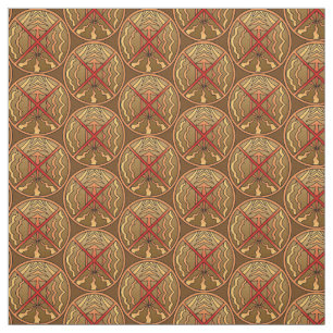 Tecido de Arte Nativo Tecido de Elementos Espiritu