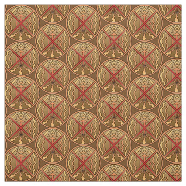 Tecido de Arte Nativo Tecido de Elementos Espiritu (Modelo)