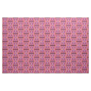 tecido de arte popular Xadrez de Abstrato de curva