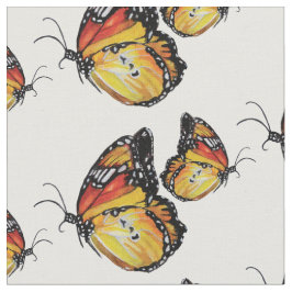 Tecido de Arte por Aquarela da Borboleta de Verão