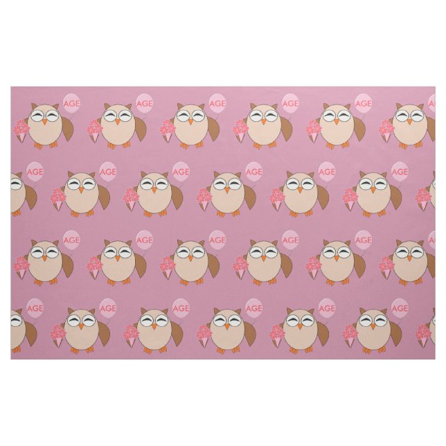 Tecido de Artesanato de Aniversário Personalizado (Fat Quarter)