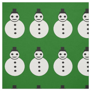 Tecido de Artesanato de Snowman de Natal a sorrir