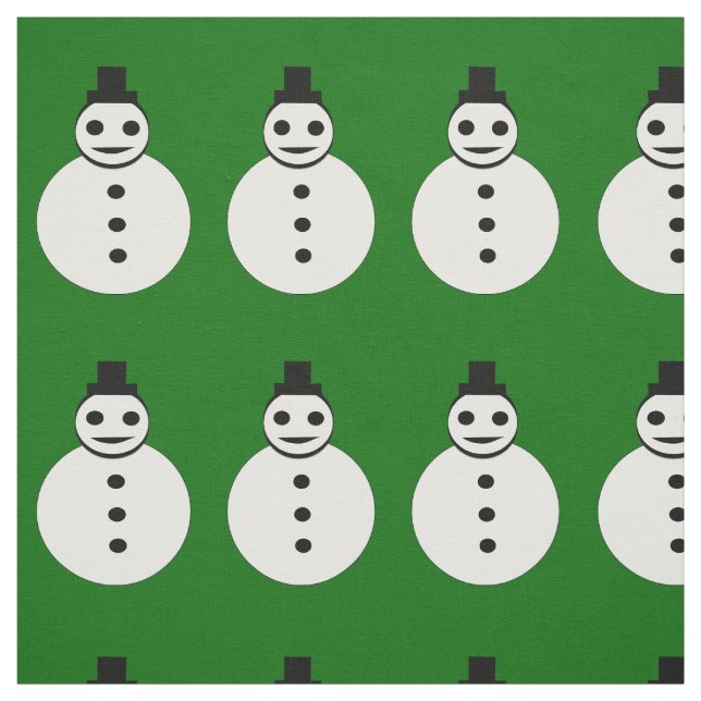 Tecido de Artesanato Snowman de Natal sorridente (Modelo)