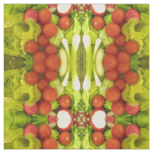 Tecido de Artesanatos com legumes de salada