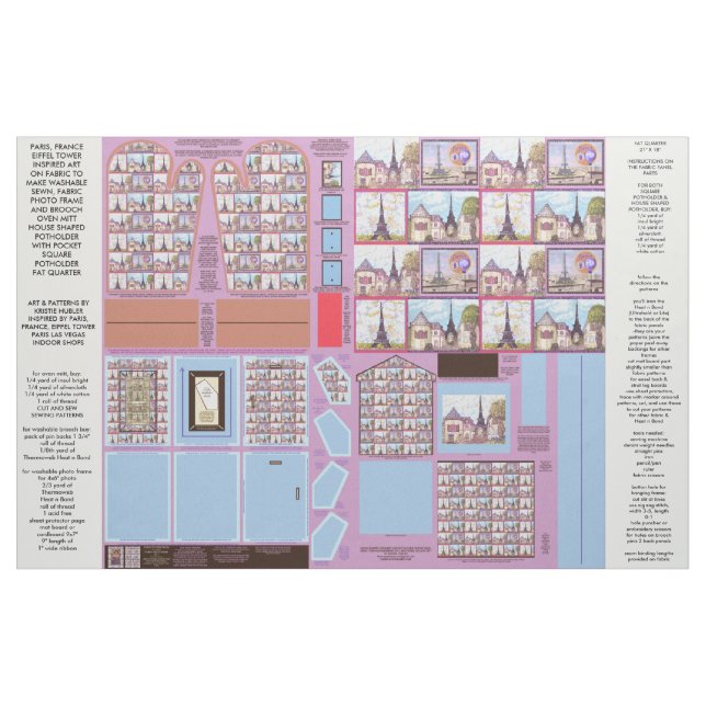 Tecido de artesanatos de costura Eiffel de Paris (Jarda)
