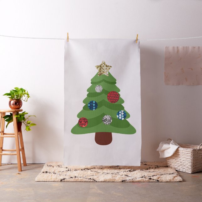 tecido de árvore de natal emoji (In Situ)