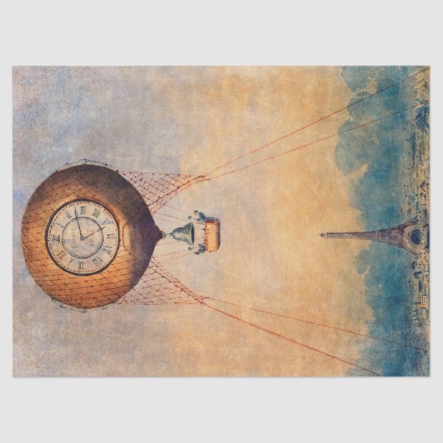 Tecido de balão de Paris ou papel de dissociação (Frente )