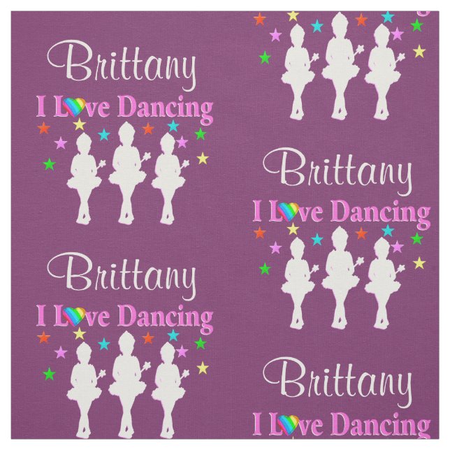 TECIDO DE BALLERINA PERSONALIZADO COM PINCO E PURO (Modelo)