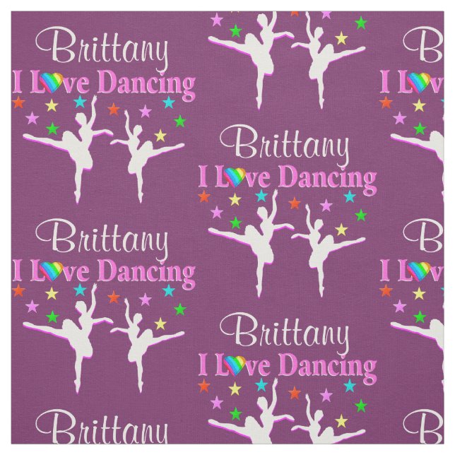 TECIDO DE BALLERINA PERSONALIZADO COM PINCO E PURO (Modelo)