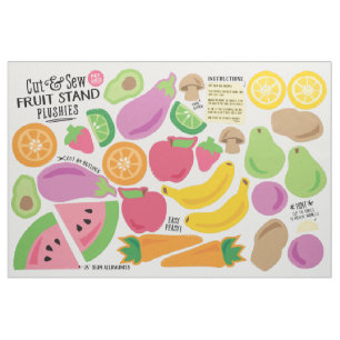 Tecido de bancada de frutas para cortar e costurar