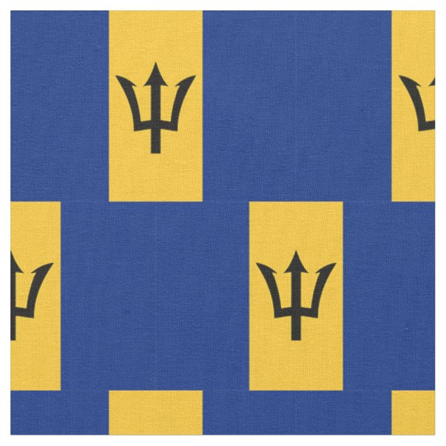tecido de bandeira de Barbados (Detalhe)