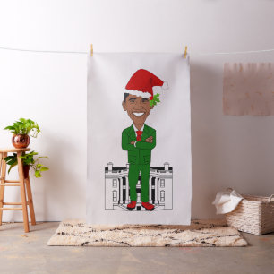 tecido de Barack Obama Papai Noel