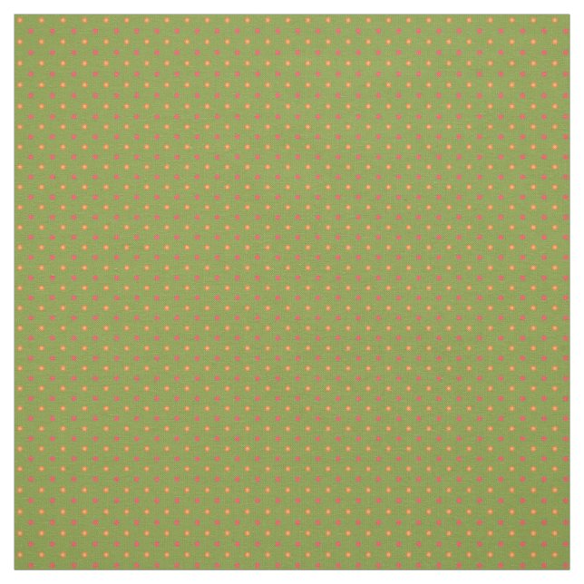 Tecido de Bolinhas Snazzy Poppies Campos Vermelhos (Modelo)