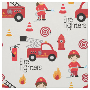 Tecido de Bombeiros Bonitos