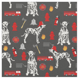 tecido de bombeiros de cães Dalmáticos