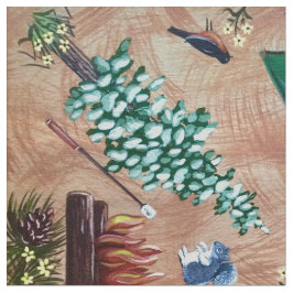 Tecido de brilho e sondagem de acampamento